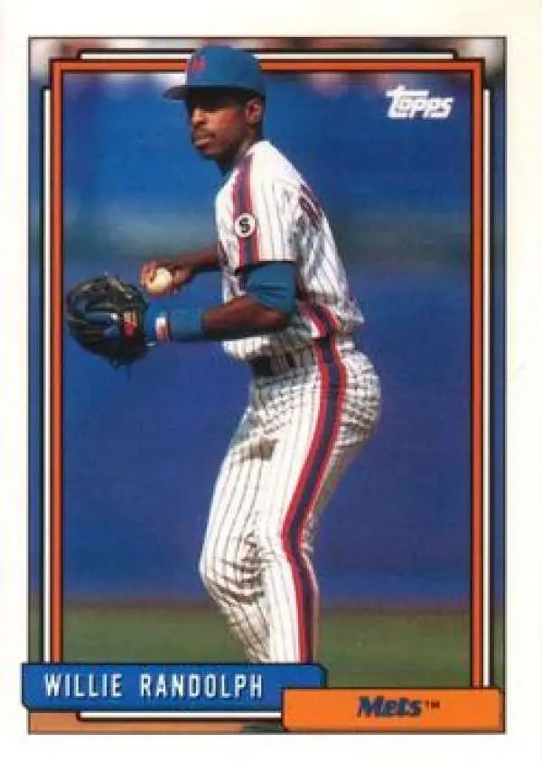 1992 Topps Traded #90T Willie Randolph NM-MT New York Mets Baseball Card - Baseball Card Single