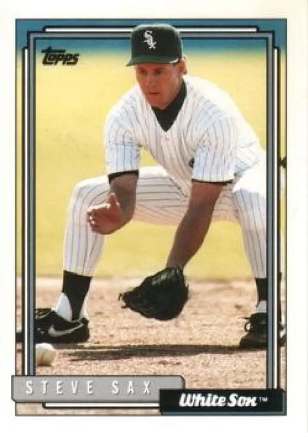 1992 Topps Traded #99T Steve Sax NM-MT Chicago White Sox Baseball Card - Baseball Card Single