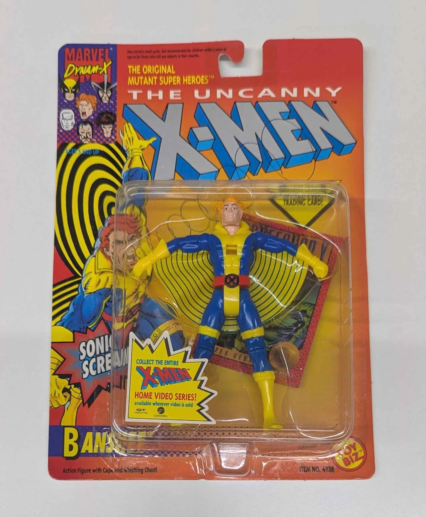 Banshee action figure in original packaging from 1992 Toy Biz Uncanny X-Men collection