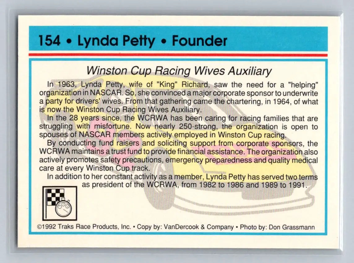 1992 Traks #154 Lynda Petty - Other