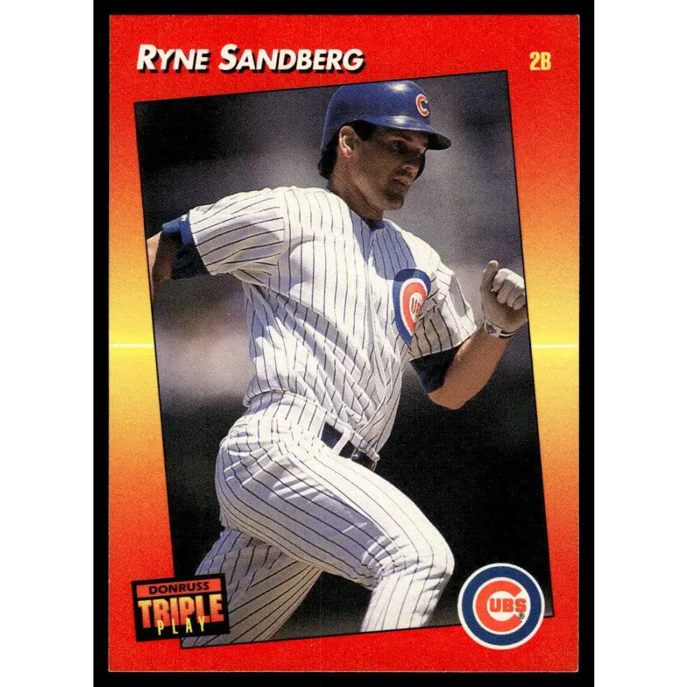 1992 Triple Play #229 Ryne Sandberg EX Chicago Cubs Baseball Card - Baseball Card Single