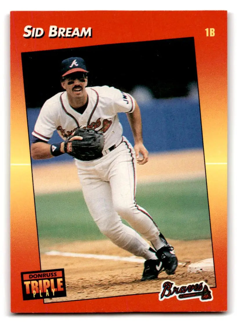 1992 Triple Play #258 Sid Bream - Baseball Card Single