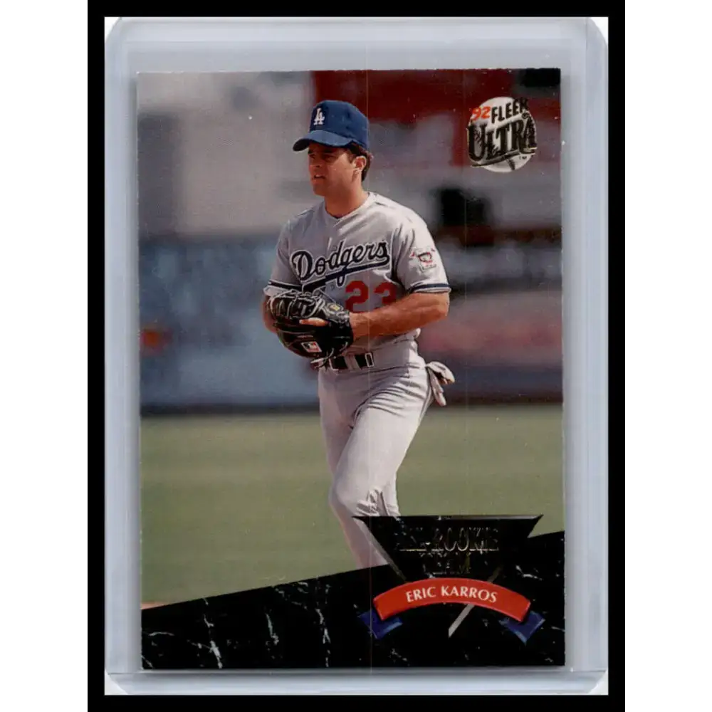 1992 Ultra #1 Eric Karros NM-MT Los Angeles Dodgers Baseball Card - Baseball Card Single