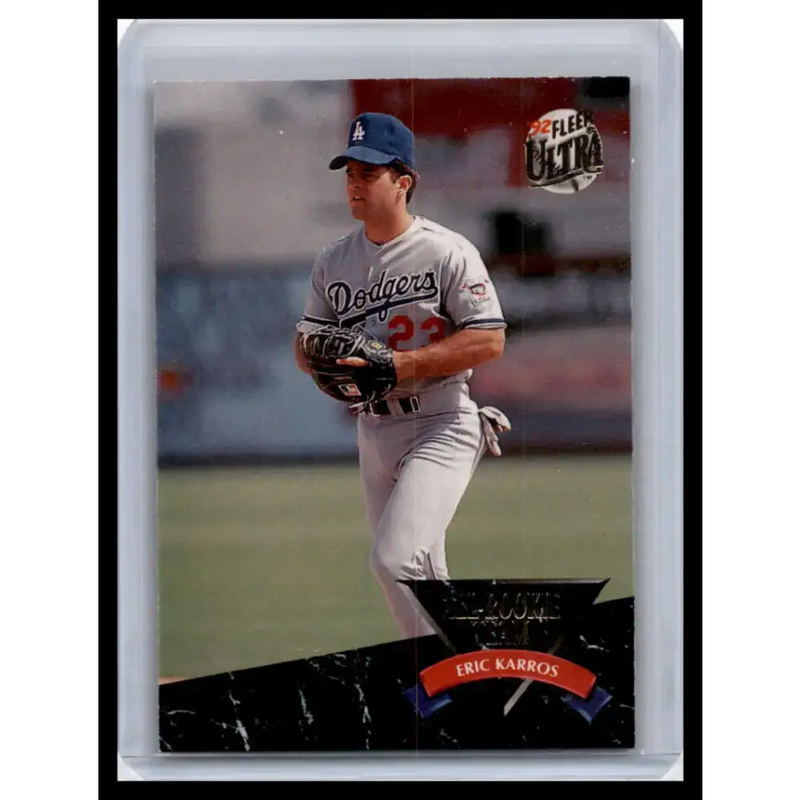 1992 Ultra #1 Eric Karros NM-MT Los Angeles Dodgers Baseball Card - Baseball Card Single