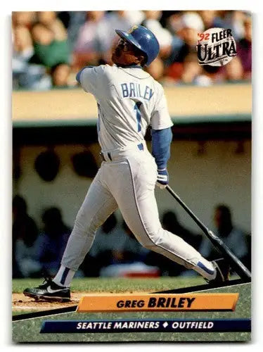 1992 Ultra #120 Greg Briley Seattle Mariners Baseball Cards NM Near ID:55753 - Baseball Card Single