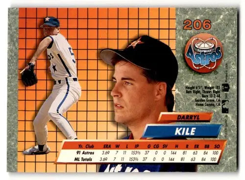 1992 Ultra #206 Darryl Kile Houston Astros Baseball Cards NM Near Mi ID:55758 - Baseball Card Single