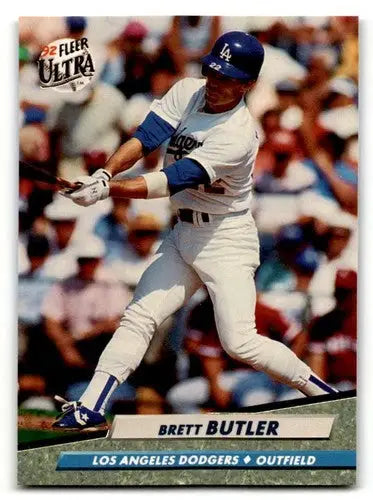 1992 Ultra #209 Brett Butler Los Angeles Dodgers Baseball Cards NM N ID:55765 - Baseball Card Single