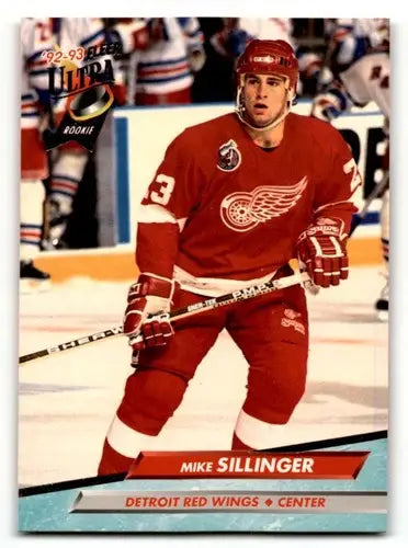 Original gloss Mike Sillinger hockey card from 1992 Ultra #290 featuring Simply Sandoval