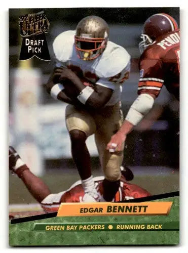 Original gloss 1992 Fleer Ultra Edgar Bennett Green Bay Packers football card