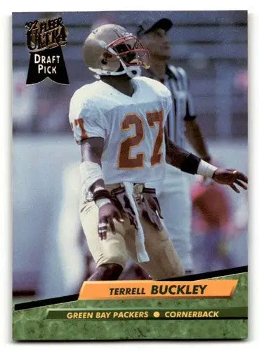 Original gloss 1992 Fleer Ultra Terrell Buckley Green Bay Packers football card