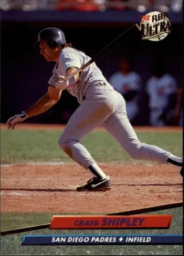 Original gloss baseball card featuring Craig Shipley NM-MT from 1992 Ultra #583