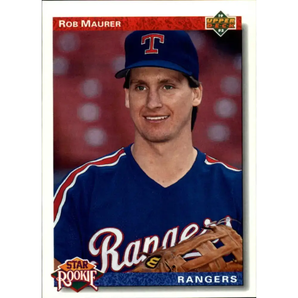 1992 Upper Deck #10 Rob Maurer SR NM-MT RC Rookie Texas Rangers Baseball Card - Baseball Card Single