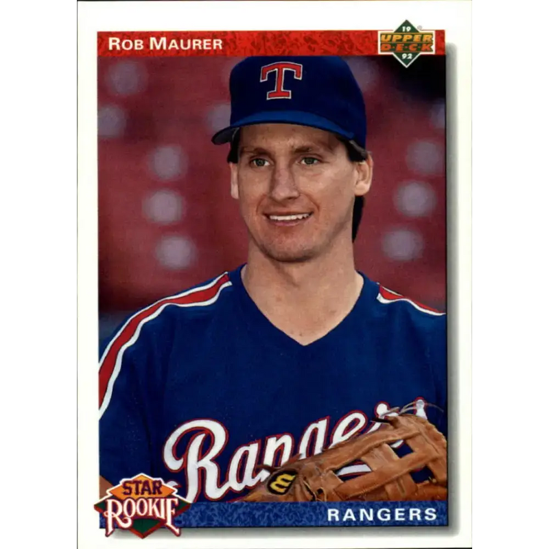 1992 Upper Deck #10 Rob Maurer SR NM-MT RC Rookie Texas Rangers Baseball Card - Baseball Card Single