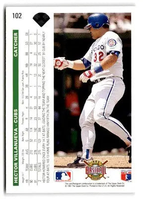 1992 Upper Deck #102 Hector Villanueva - Baseball Card Single