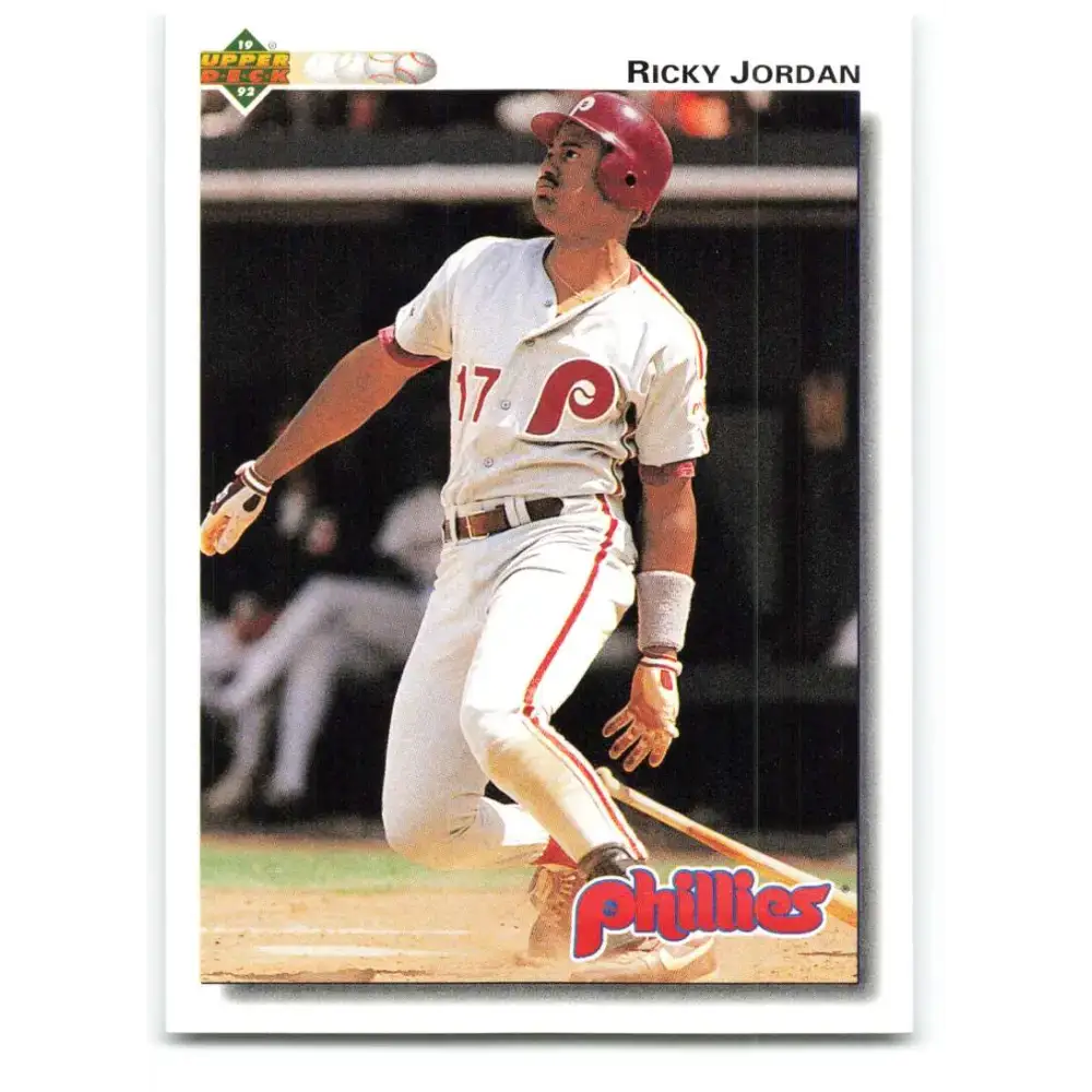 1992 Upper Deck #106 Ricky Jordan NM-MT Philadelphia Phillies Baseball Card - Baseball Card Single