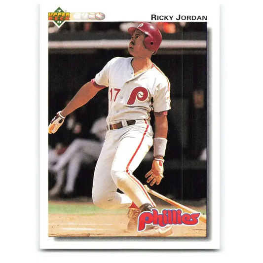 1992 Upper Deck #106 Ricky Jordan NM-MT Philadelphia Phillies Baseball Card - Baseball Card Single