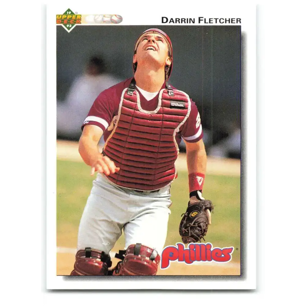 1992 Upper Deck #108 Darrin Fletcher NM-MT Philadelphia Phillies Baseball Card - Baseball Card Single