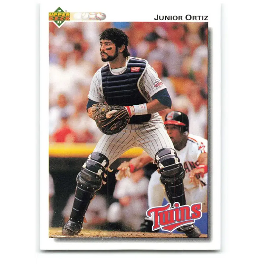 1992 Upper Deck #109 Junior Ortiz NM-MT Minnesota Twins Baseball Card - Baseball Card Single