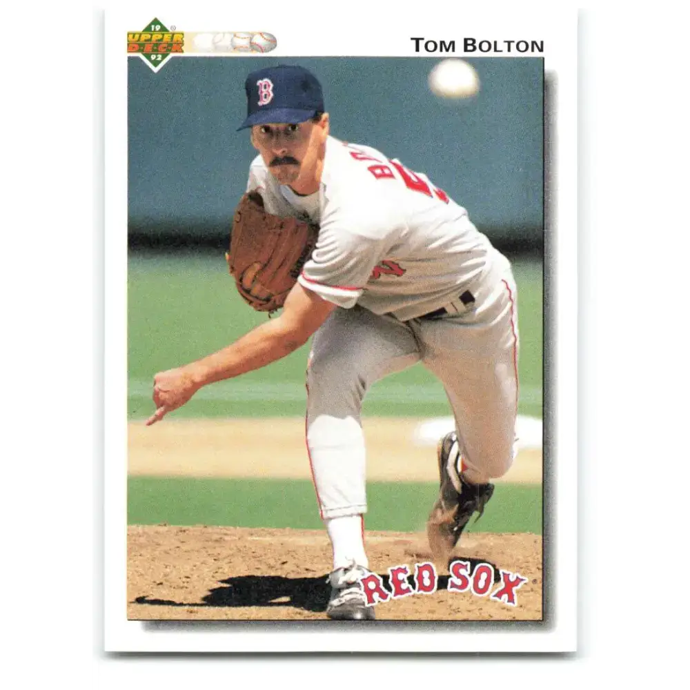 1992 Upper Deck #110 Tom Bolton NM-MT Boston Red Sox Baseball Card - Baseball Card Single