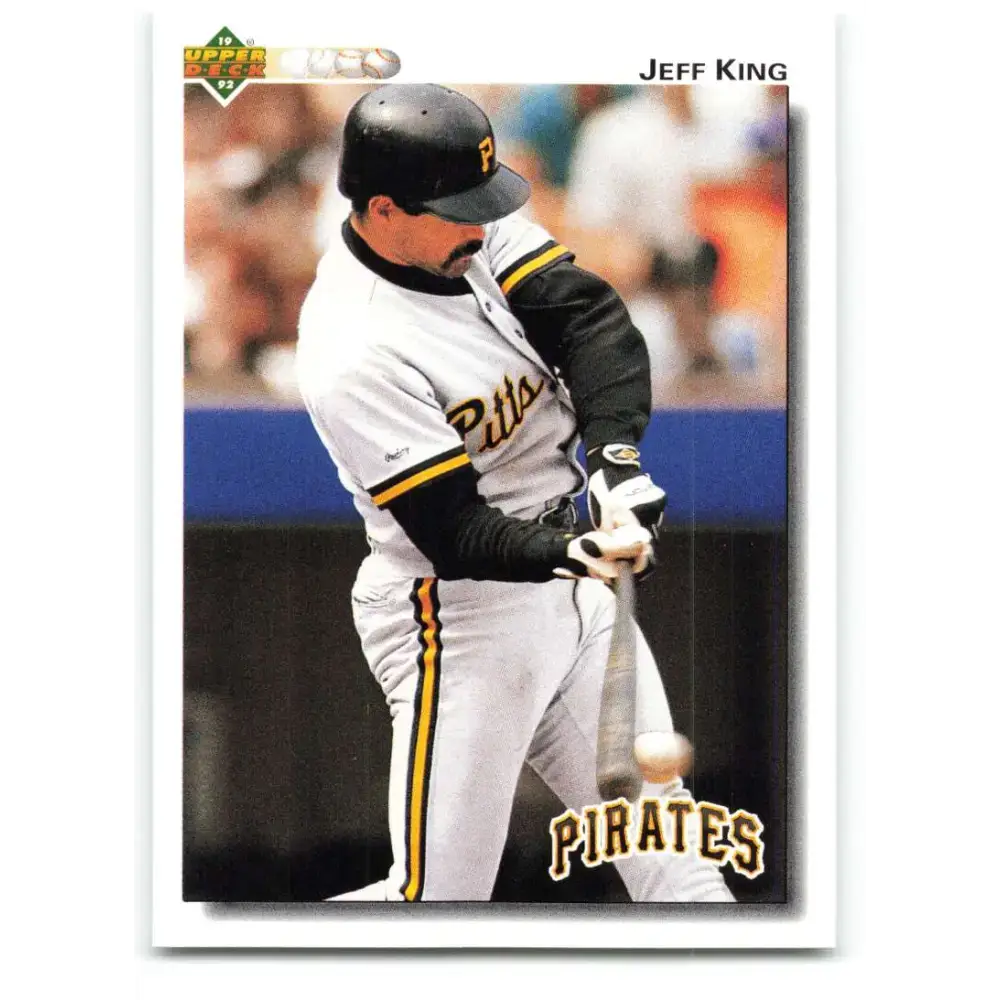1992 Upper Deck #111 Jeff King NM-MT Pittsburgh Pirates Baseball Card - Baseball Card Single