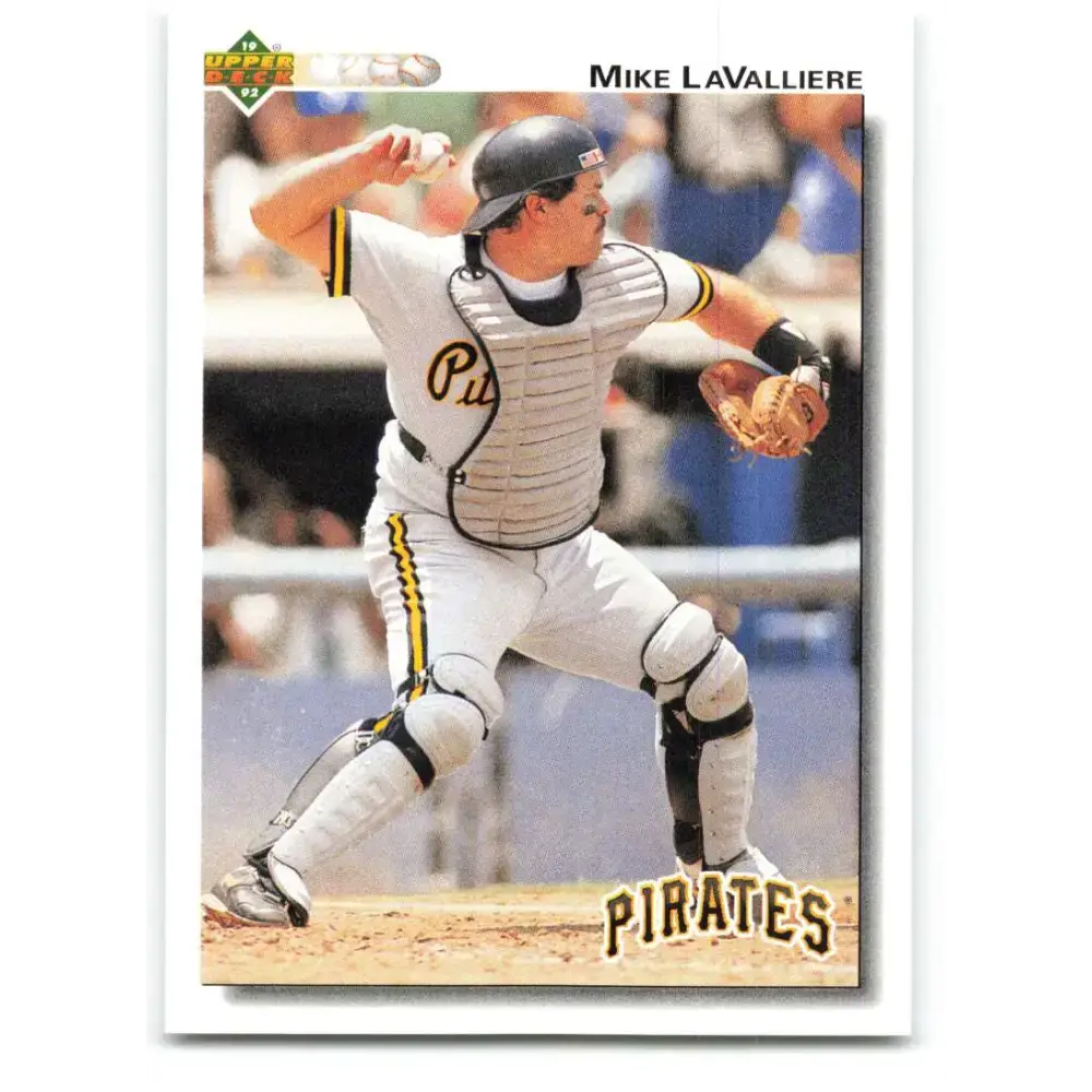 1992 Upper Deck #113 Mike LaValliere NM-MT Pittsburgh Pirates Baseball Card - Baseball Card Single