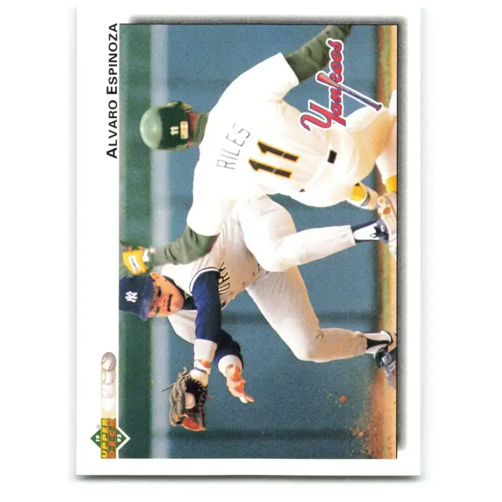 1992 Upper Deck #119 Alvaro Espinoza NM-MT New York Yankees Baseball Card - Baseball Card Single