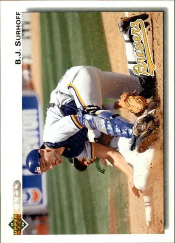 1992 Upper Deck #120 B.J. Surhoff NM-MT Brewers - Baseball Card Single
