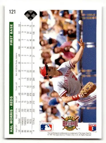 1992 Upper Deck #121 Hal Morris Cincinnati Reds Baseball Cards EX/NM ID:59522 - Baseball Card Single