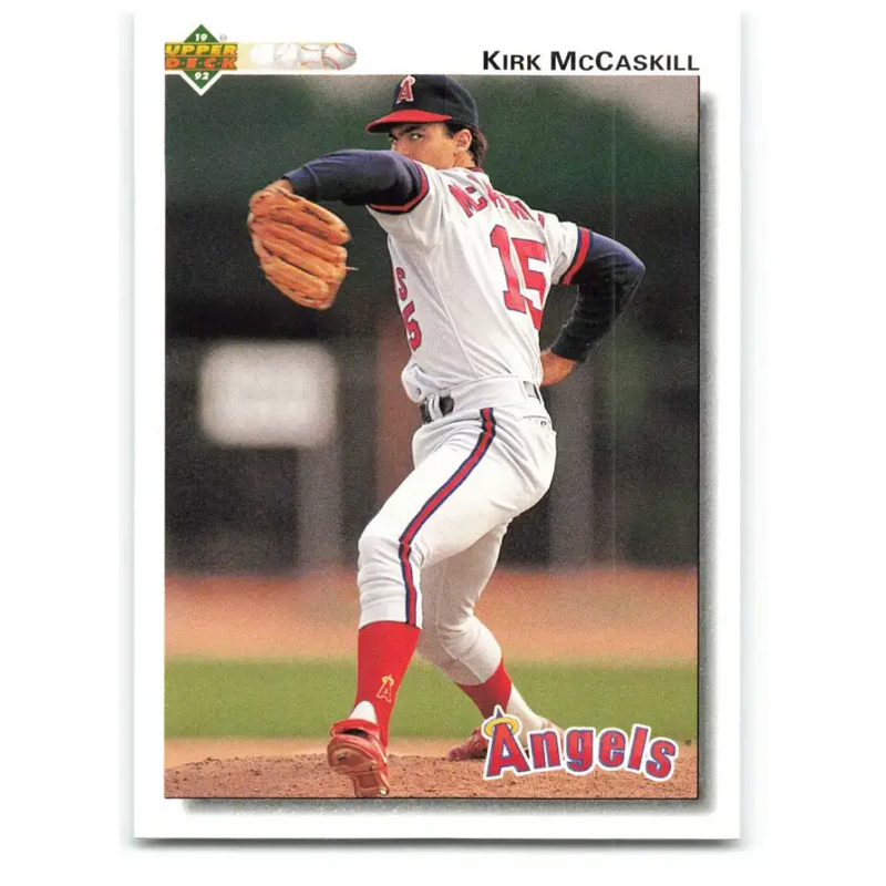 1992 Upper Deck #128 Kirk McCaskill NM-MT California Angels Baseball Card - Baseball Card Single