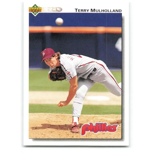 1992 Upper Deck #129 Terry Mulholland NM-MT Philadelphia Phillies Baseball Card - Baseball Card Single