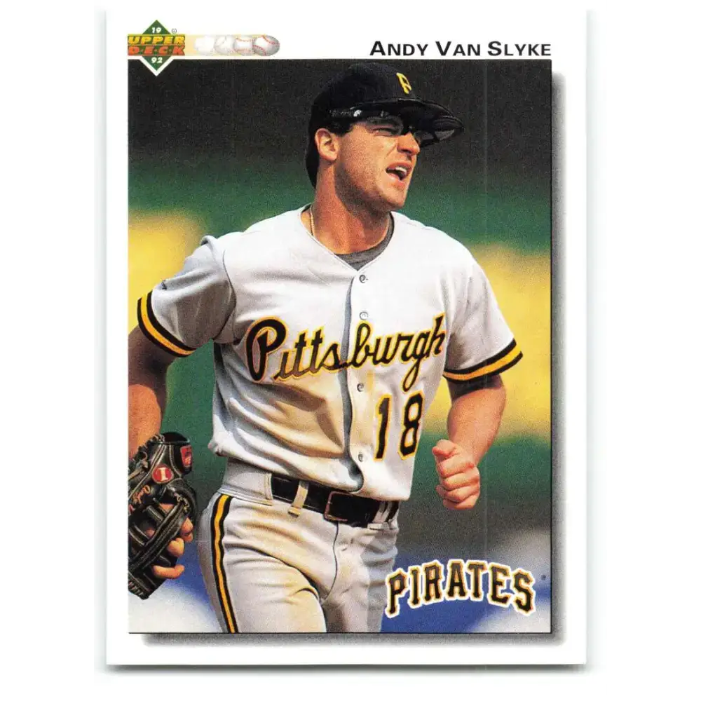 1992 Upper Deck #132 Andy Van Slyke NM-MT Pittsburgh Pirates Baseball Card - Baseball Card Single