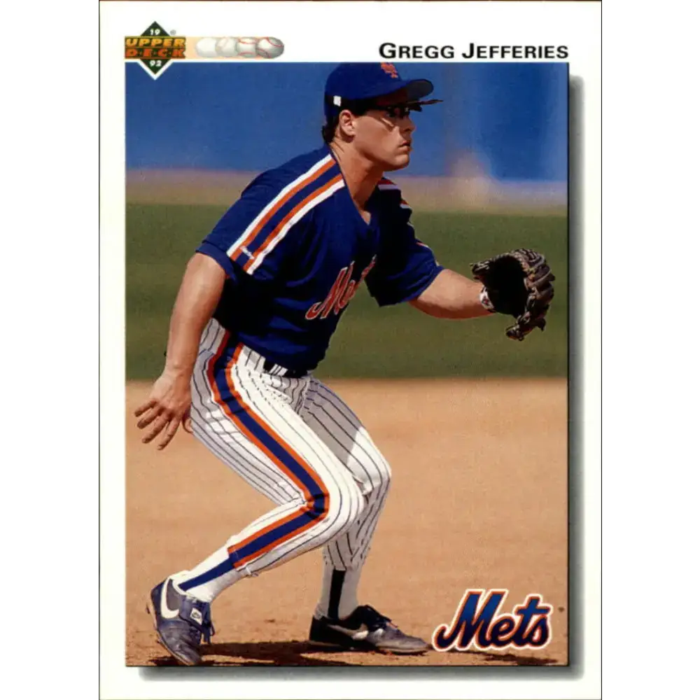 1992 Upper Deck #133 Gregg Jefferies NM-MT New York Mets Baseball Card - Baseball Card Single