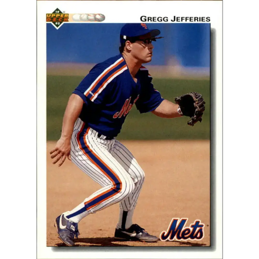 1992 Upper Deck #133 Gregg Jefferies NM-MT New York Mets Baseball Card - Baseball Card Single