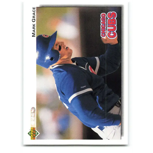 1992 Upper Deck #143 Mark Grace NM-MT Chicago Cubs Baseball Card - Baseball Card Single