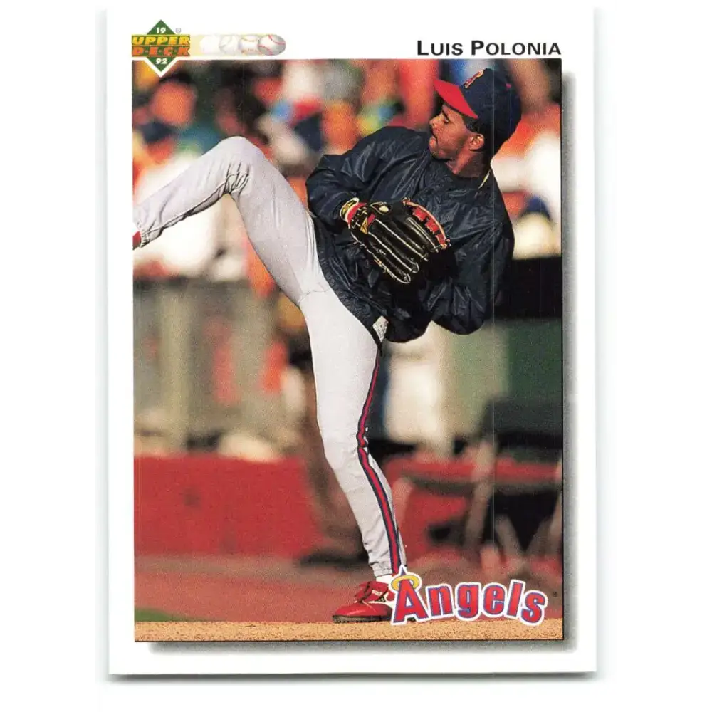 1992 Upper Deck #147 Luis Polonia NM-MT California Angels Baseball Card - Baseball Card Single