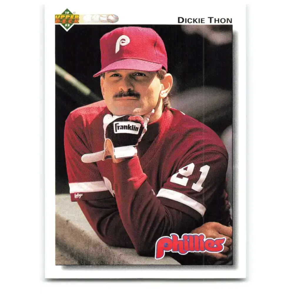 1992 Upper Deck #150 Dickie Thon NM-MT Philadelphia Phillies Baseball Card - Baseball Card Single