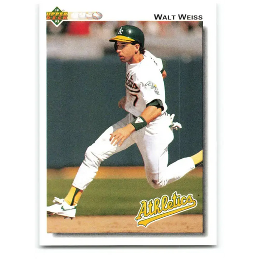 1992 Upper Deck #151 Walt Weiss NM-MT Oakland Athletics Baseball Card - Baseball Card Single