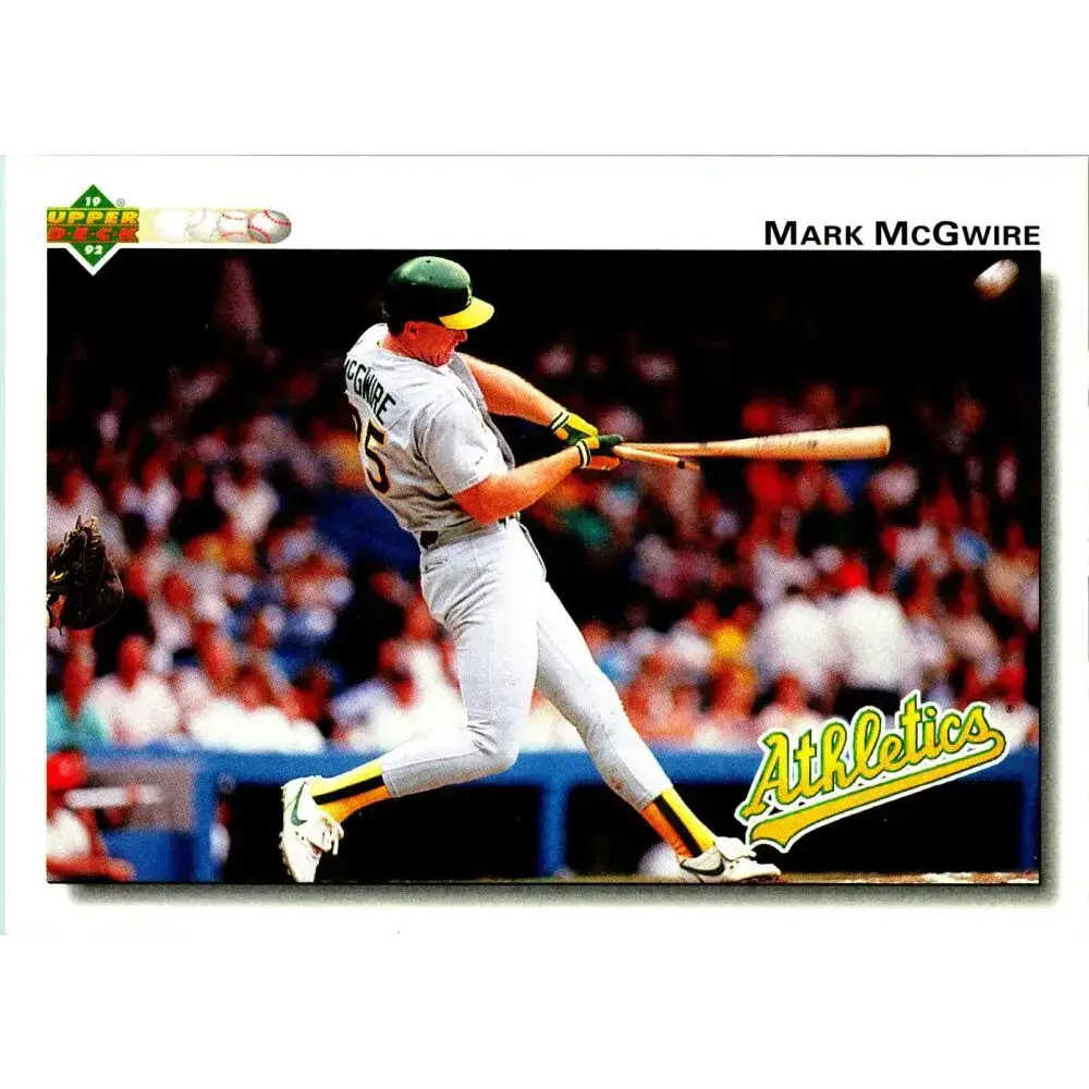 1992 Upper Deck #153 Mark McGwire NM-MT Oakland Athletics Baseball Card - Baseball Card Single