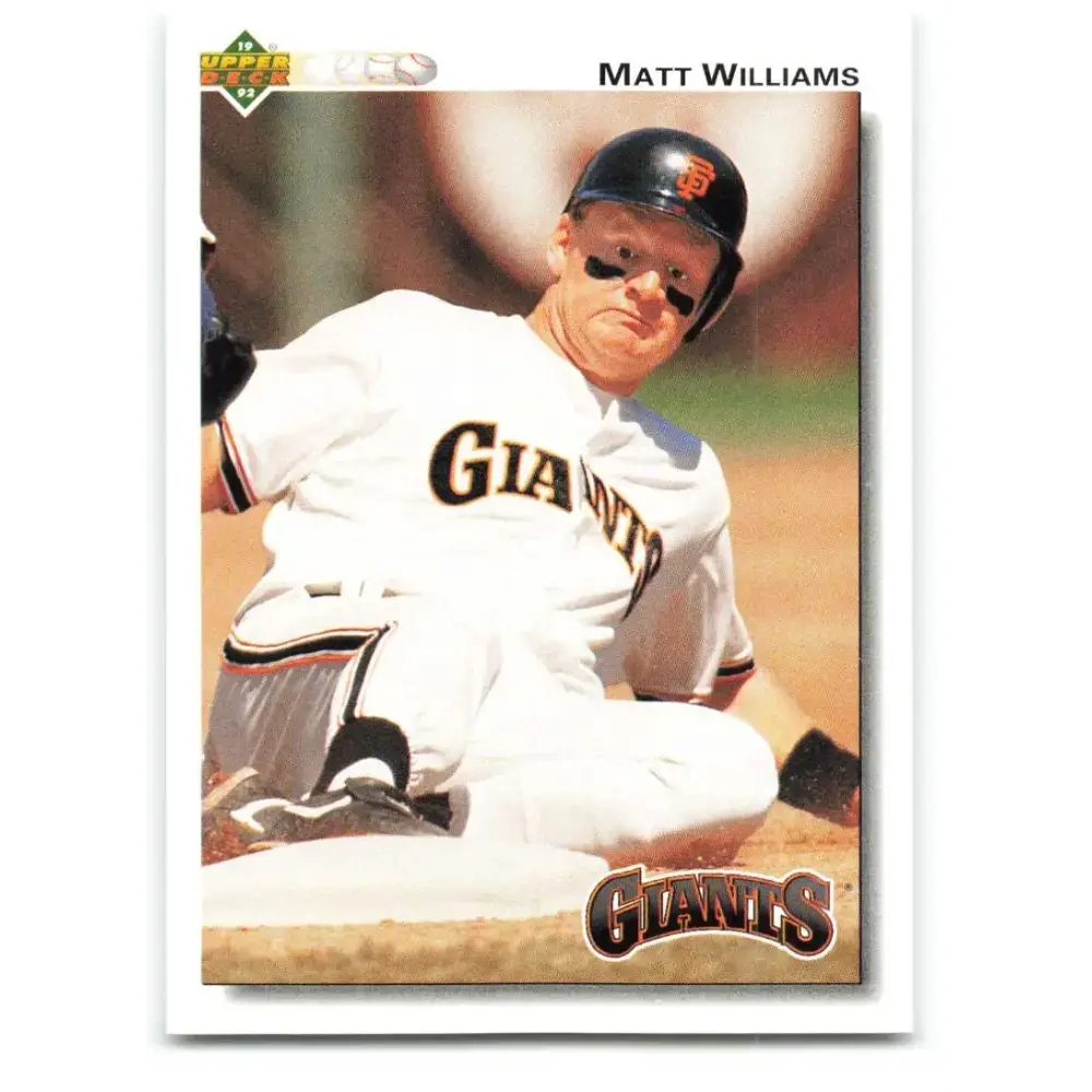 1992 Upper Deck #154 Matt Williams NM-MT San Francisco Giants Baseball Card - Baseball Card Single