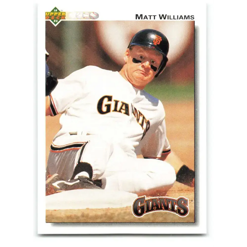 1992 Upper Deck #154 Matt Williams NM-MT San Francisco Giants Baseball Card - Baseball Card Single