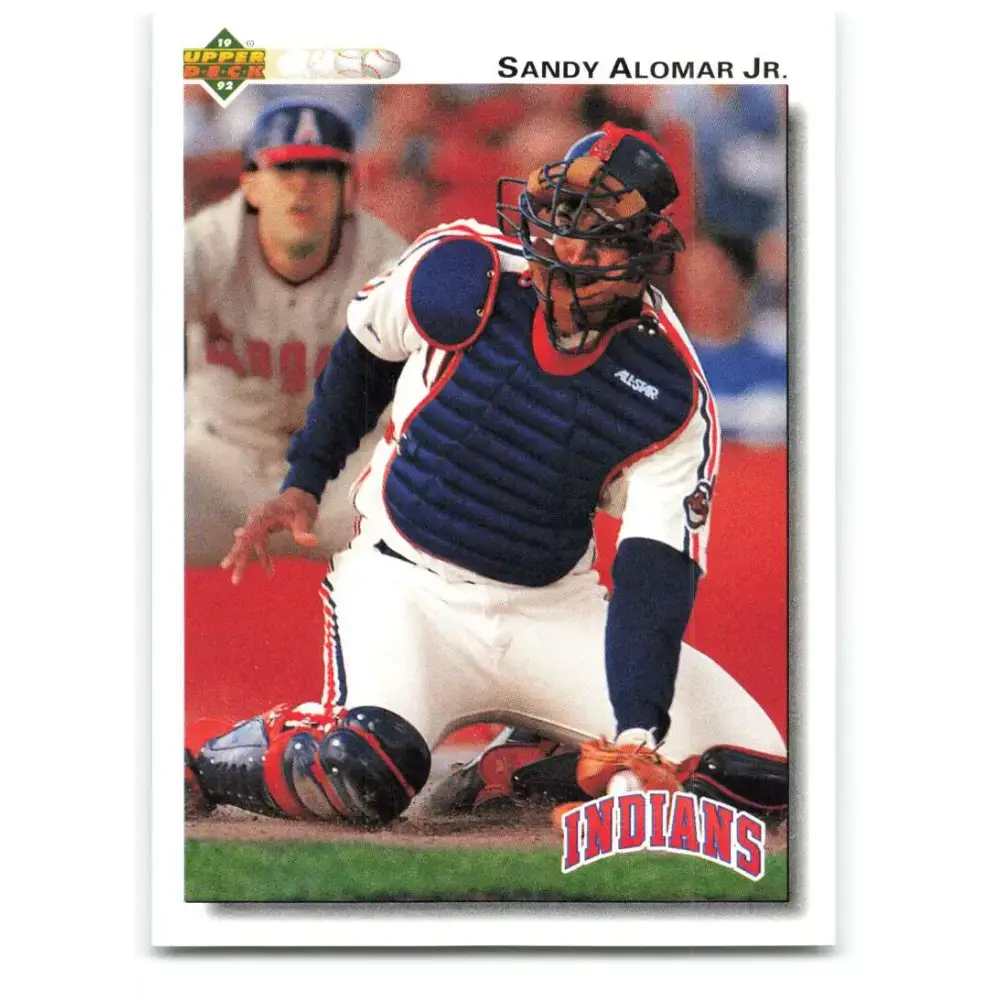 1992 Upper Deck #156 Sandy Alomar Jr. NM-MT Cleveland Indians Baseball Card - Baseball Card Single