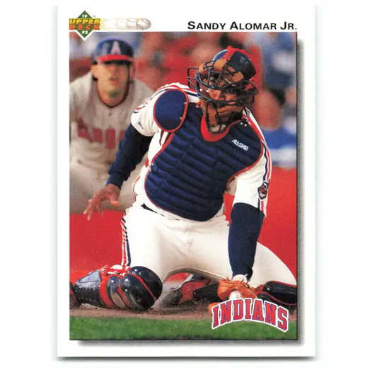 1992 Upper Deck #156 Sandy Alomar Jr. NM-MT Cleveland Indians Baseball Card - Baseball Card Single