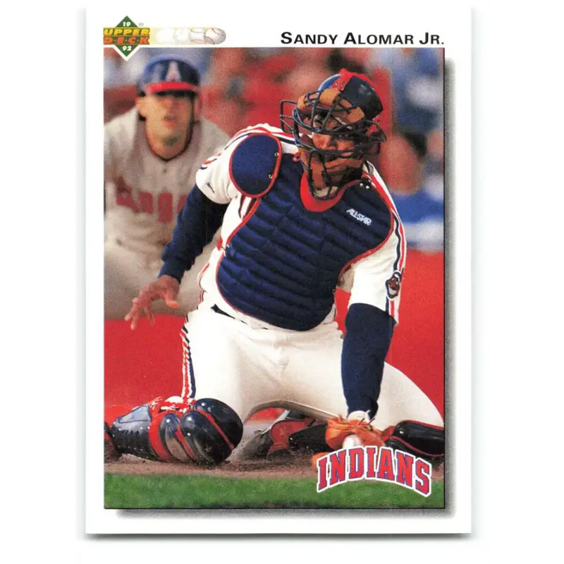 1992 Upper Deck #156 Sandy Alomar Jr. NM-MT Cleveland Indians Baseball Card - Baseball Card Single