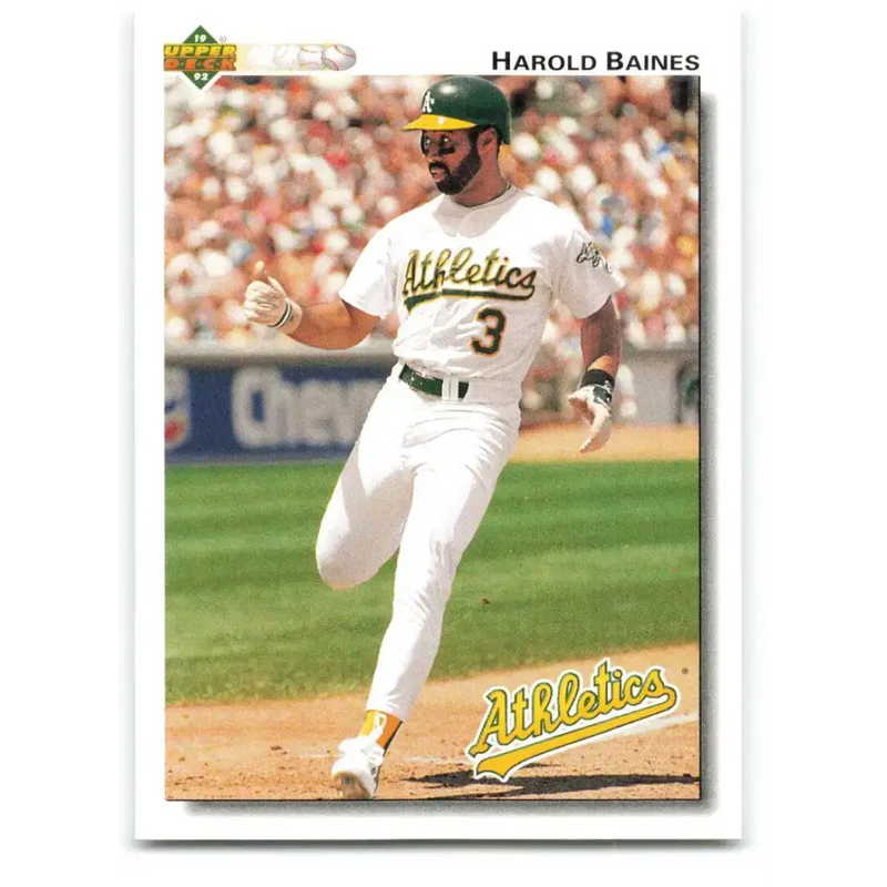 1992 Upper Deck #158 Harold Baines NM-MT Oakland Athletics Baseball Card - Baseball Card Single
