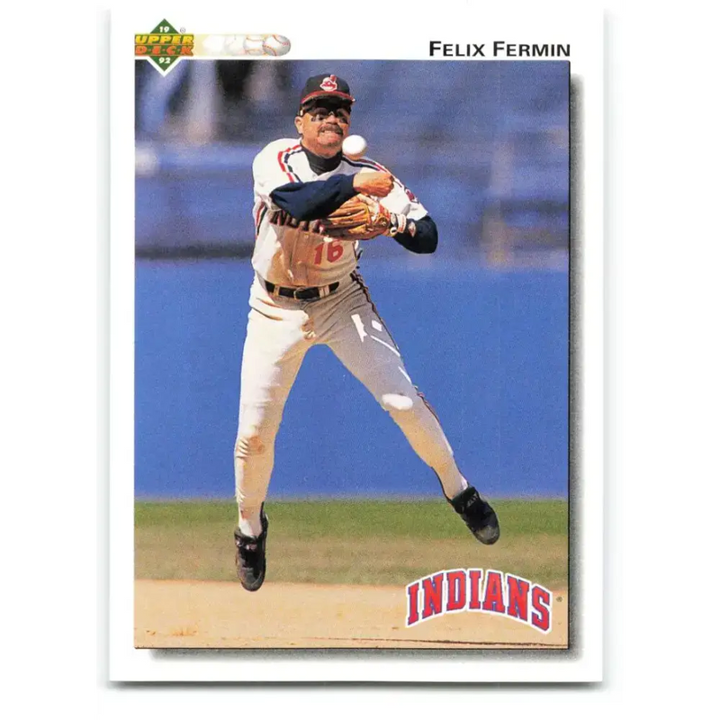 1992 Upper Deck #160 Felix Fermin NM-MT Cleveland Indians Baseball Card - Baseball Card Single