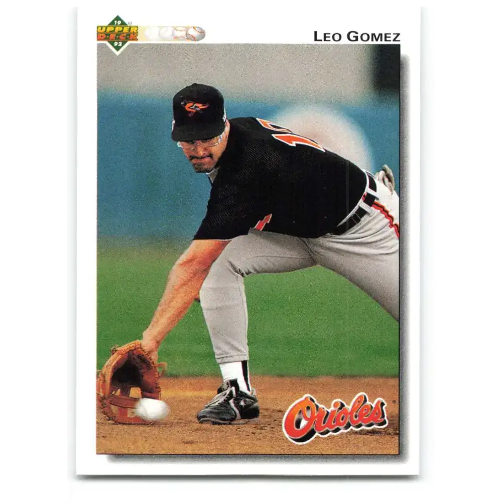 1992 Upper Deck #161 Leo Gomez NM-MT Baltimore Orioles Baseball Card - Baseball Card Single