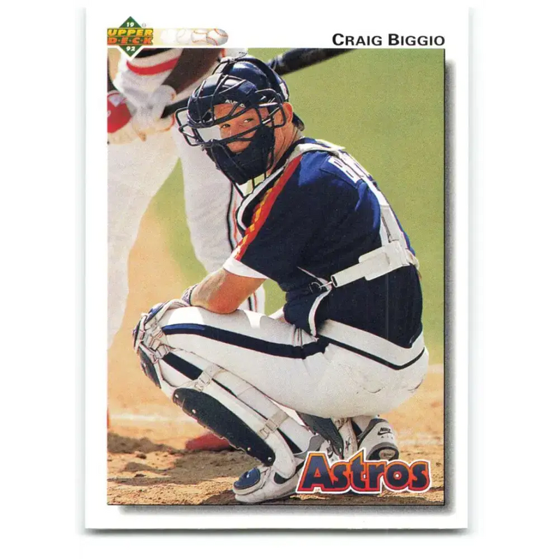 1992 Upper Deck #162 Craig Biggio NM-MT Houston Astros Baseball Card - Baseball Card Single