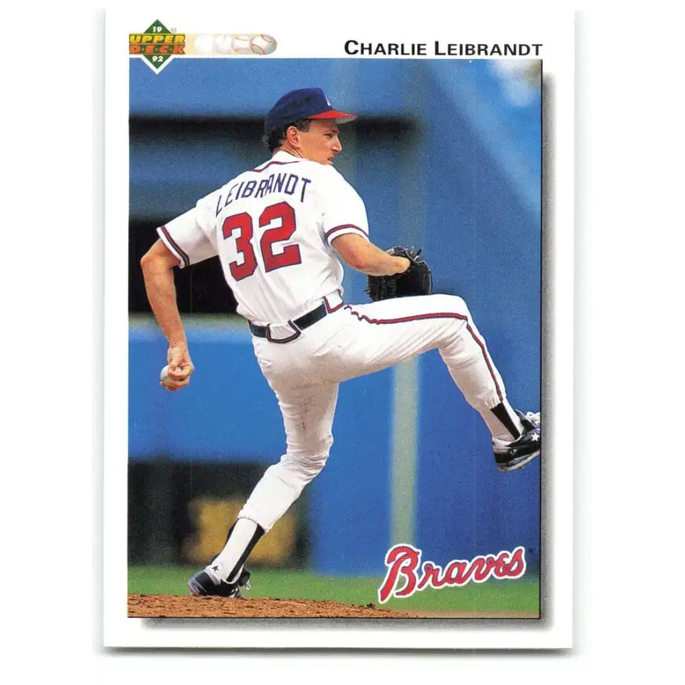 1992 Upper Deck #170 Charlie Leibrandt NM-MT Atlanta Braves Baseball Card - Baseball Card Single