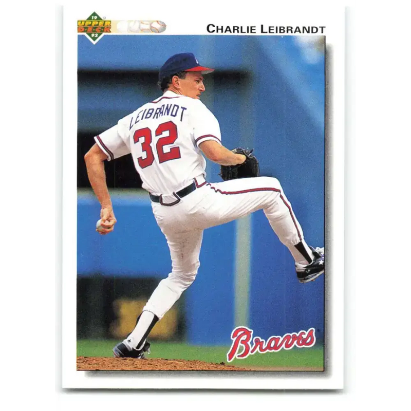 1992 Upper Deck #170 Charlie Leibrandt NM-MT Atlanta Braves Baseball Card - Baseball Card Single