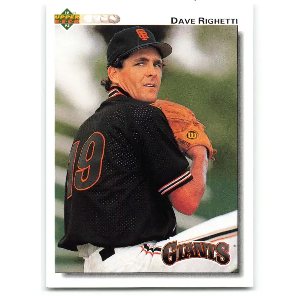 1992 Upper Deck #171 Dave Righetti NM-MT San Francisco Giants Baseball Card - Baseball Card Single